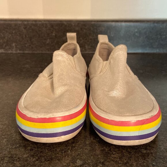 Justice Rainbow Slip-Ons - Size 12C - Picture 2 of 6